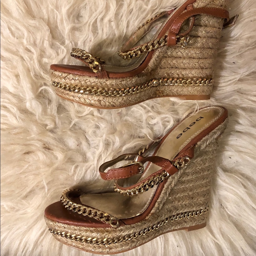 Brand NEW Bebe Thea platform wedges